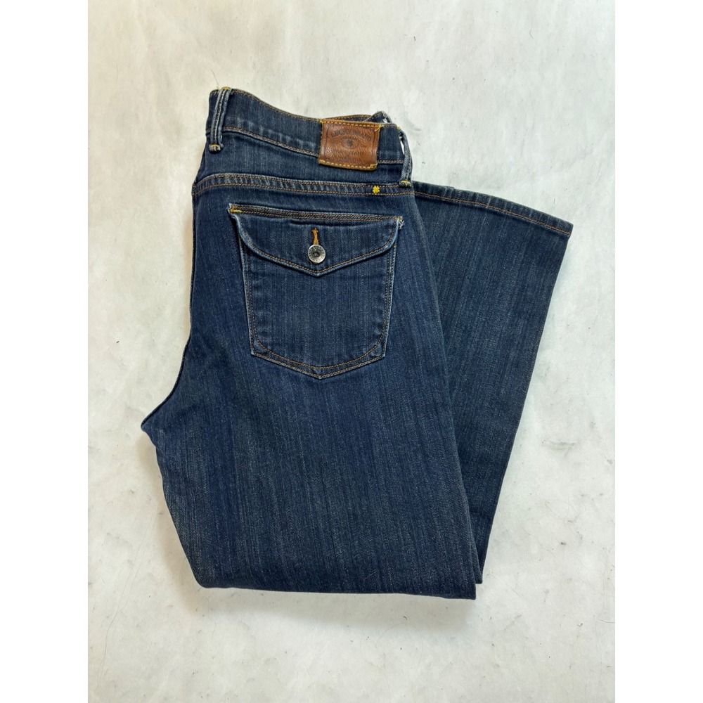 Lucky Brand Sweet N Crop Dark Wash Denim Jeans Women's Size 12 31‎ Bootcut